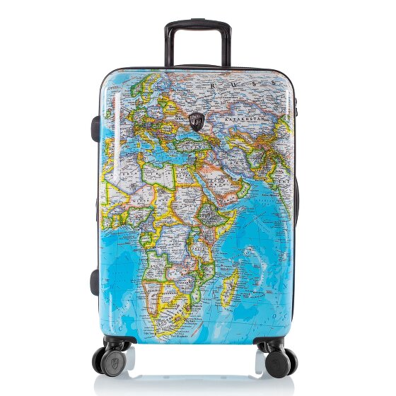 Heys Black Camo 4 kółka Walizka M 66 cm z plisą rozprężną