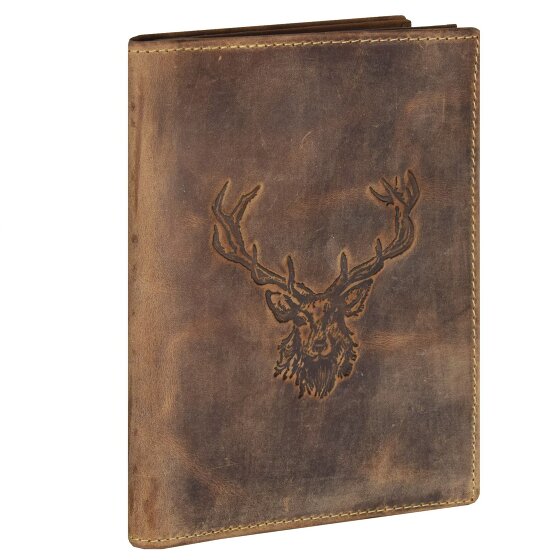 Greenburry Vintage Deer ID Case Leather 12 cm