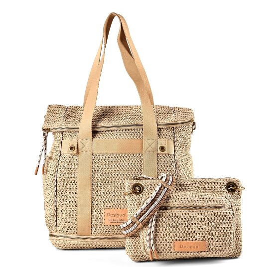 Desigual Raffia Torba na ramię 29 cm z plisą rozprężną