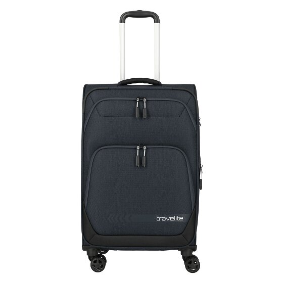 Travelite Kick Off 4 kółka Walizka M 67 cm z funkcją poszerzenia