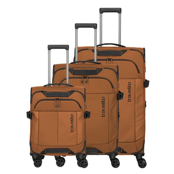 Travelite Briize 4 kółka Zestaw walizek 3-części z plisą rozprężną