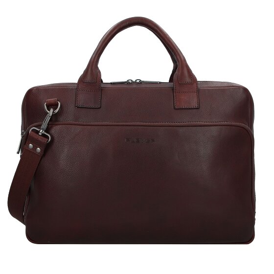 Plevier Vintage Larry Teczka Skórzany 40 cm Komora na laptopa