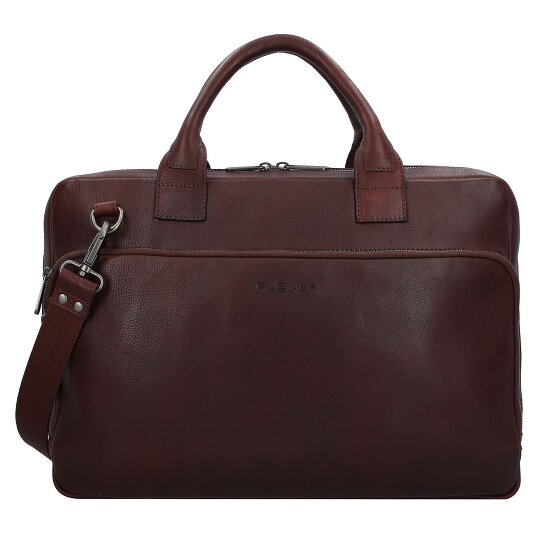 Plevier Vintage Larry Teczka Skórzany 40 cm Komora na laptopa