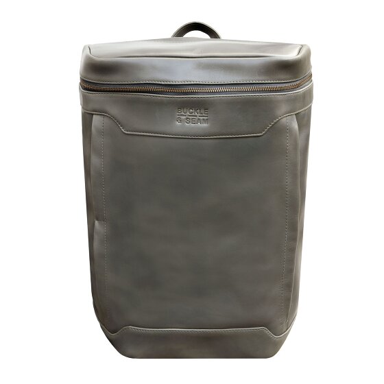 Buckle & Seam Siwa Plecak skórzany 47 cm Komora na laptopa