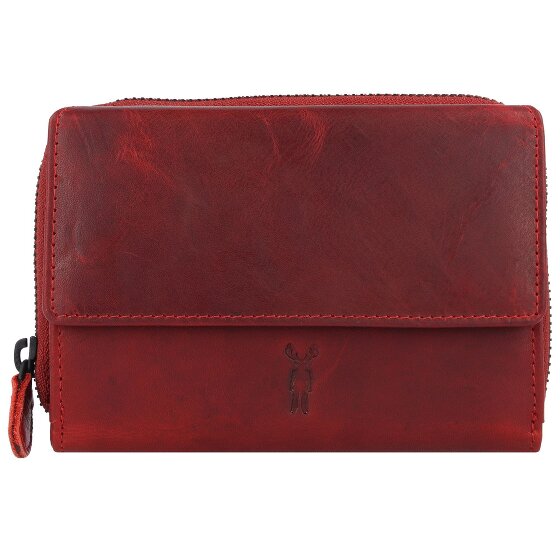 Jack Kinsky Risör Portfel Ochrona RFID Skórzany 14 cm