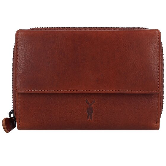 Jack Kinsky Risör Portfel Ochrona RFID Skórzany 14 cm