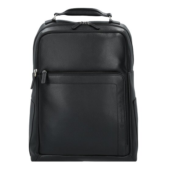 Piquadro Plecak Skórzany 43 cm Komora na laptopa