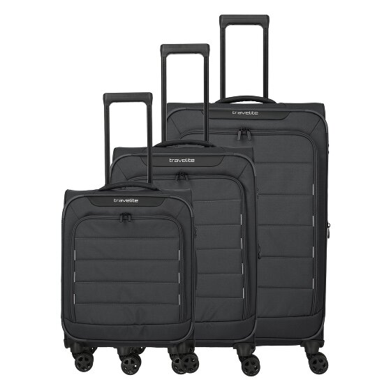 Travelite Skaii 4 kółka Zestaw walizek 3-części z funkcją poszerzenia
