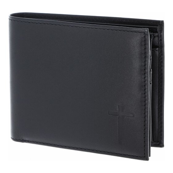 oxmox Leather Portfel Ochrona RFID Skóra 12 cm