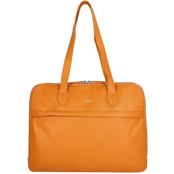 Jump Skórzana torba na ramię Uppsala z przegrodą na laptopa 40 cm