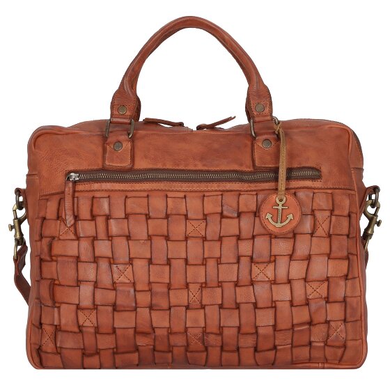 Harbour 2nd Skórzana aktówka Cool Casual Aris z przegrodą na laptopa 40 cm