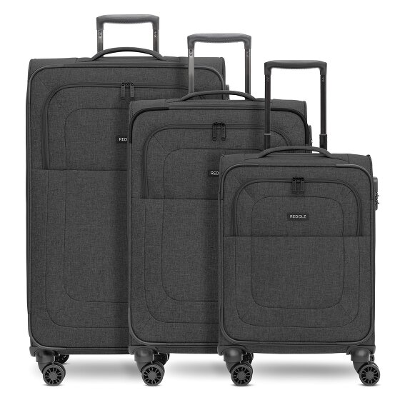 Redolz Essentials 12 THREE SET 4 kółka Zestaw walizek 3-części z plisą rozprężną