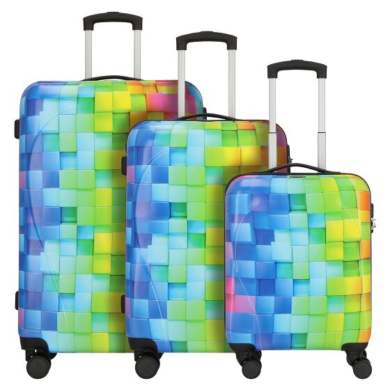 Nowi Santa Cruz 4 kółka Zestaw walizek 3-części