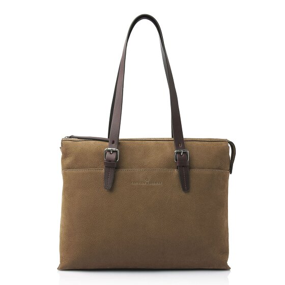 Castelijn & Beerens Nubuck Torba na ramię Skórzany 40 cm Komora na laptopa