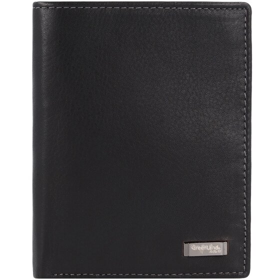 Greenland Nature Black Nappa Wallet RFID Leather 9,5 cm