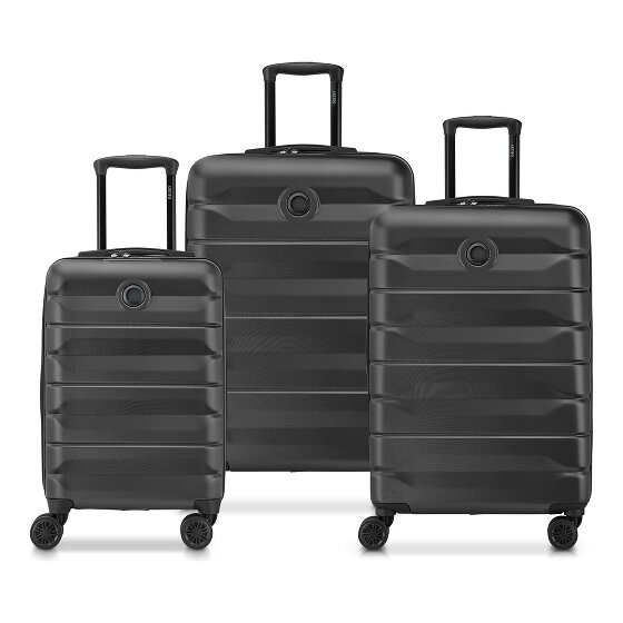 Delsey Paris Air Armour 4 kółka Zestaw walizek 3-części z funkcją poszerzenia