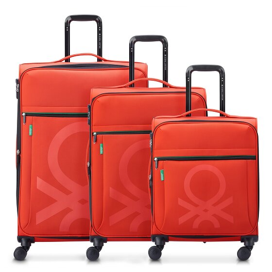 Delsey Paris x Zestaw walizek na 4 kółkach United Colors of Benetton Colour Block 3 szt.