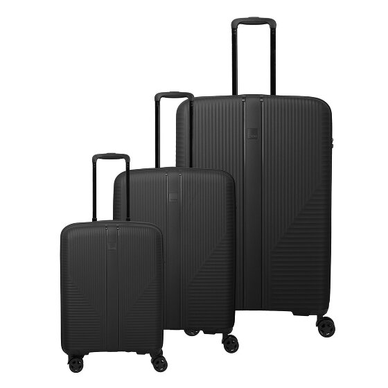 Travelite Air Stripe 4 kółka Zestaw walizek 3-części z plisą rozprężną