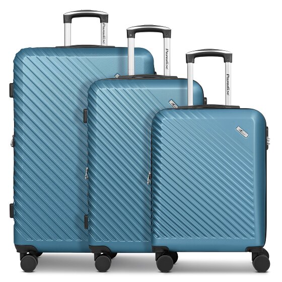 Check.In Paradise 2.0 4 kółka Zestaw walizek 3-części z plisą rozprężną