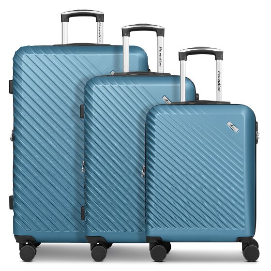 Check.In Paradise 2.0 4 kółka Zestaw walizek 3-części z plisą rozprężną