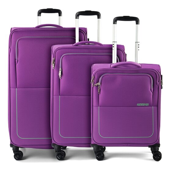 American Tourister Air Wave 4 kółka Zestaw walizek 3-części z funkcją poszerzenia