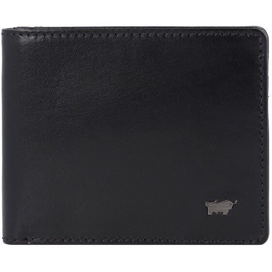 Braun Büffel Skórzany portfel RFID 11 cm z klipsem na pieniądze