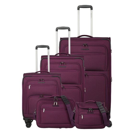 Travelite Cubis 4 kółka Zestaw walizek 5-części z funkcją poszerzenia