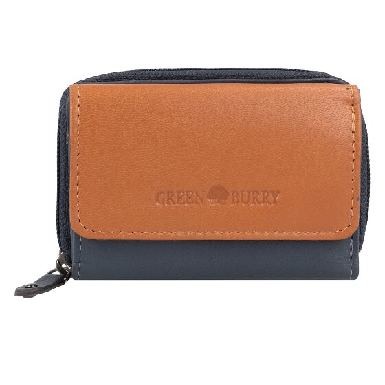 Greenburry Nappa Portfel Ochrona RFID Skórzany 11 cm