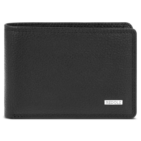 Redolz Leather Essentials QF – mały portfel skórzany z ochroną RFID, 10,5 cm
