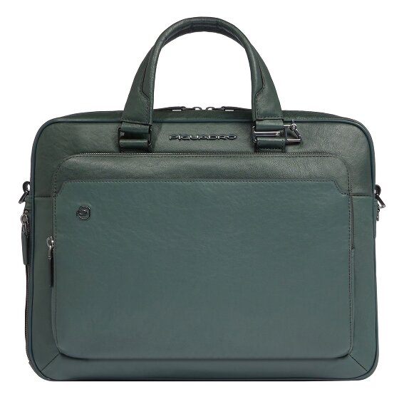 Piquadro Black Square Teczka Skórzany 40 cm Komora na laptopa