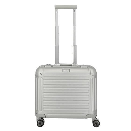 Travelite Walizka biznesowa Next z 4 kółkami, Aluminium, 43 cm