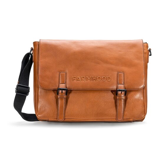 Farmhood Memphis Briefcase Messenger Skórzany 38 cm Komora na laptopa