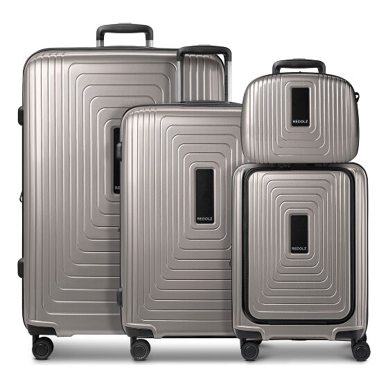 Redolz Zestaw walizek na 4 kółkach Essentials14 Beautycase 4szt z rozkładaną przegrodą na laptopa
