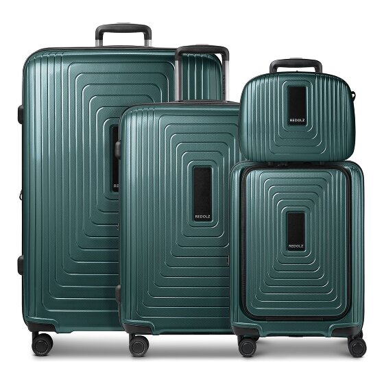 Redolz Zestaw walizek na 4 kółkach Essentials14 Beautycase 4szt z rozkładaną przegrodą na laptopa