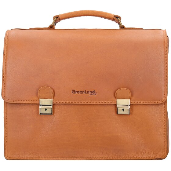 Greenland Nature Nature Briefcase RFID Leather 40 cm Laptop Compartment