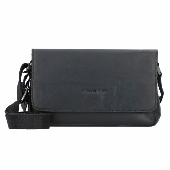 Greenburry Pure Black Torba na ramię Skórzany 23 cm