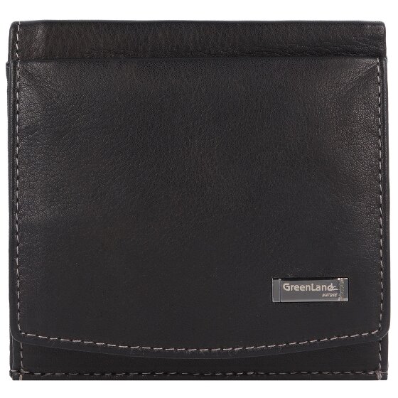 Greenland Nature Black Nappa Wallet RFID Leather 9,5 cm