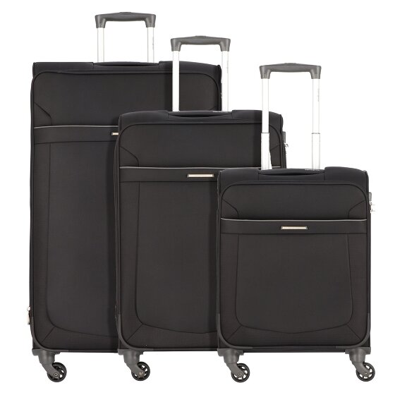 Samsonite Zestaw walizek Anafi na 4 kółkach, 3-częściowy, składany, super lekki