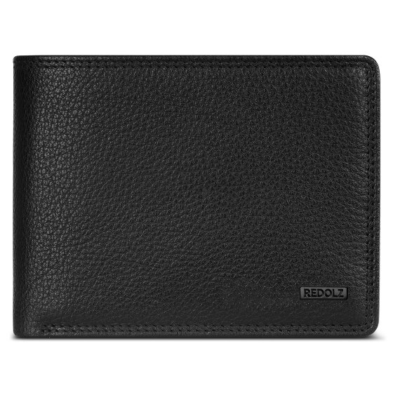 Redolz Leather Essentials QF portfel RFID skórzany 12 cm rozkładany z przegrodą na zamek błyskawiczny