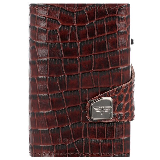 Tru Virtu Etui na karty kredytowe Click & Slide Portfel RFID Skóra 6,5 cm