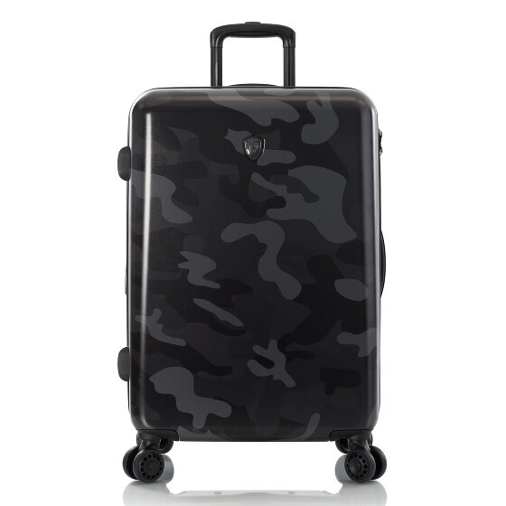 Heys Black Camo 4 kółka Walizka M 66 cm z plisą rozprężną