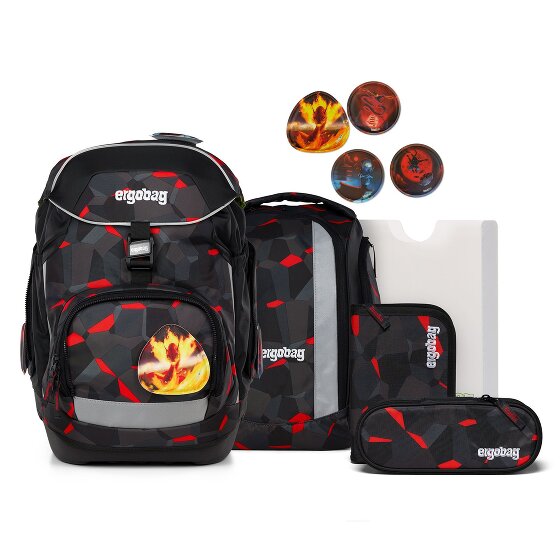 Ergobag Zestaw tornistrów 6 szt. z zestawem rzepów