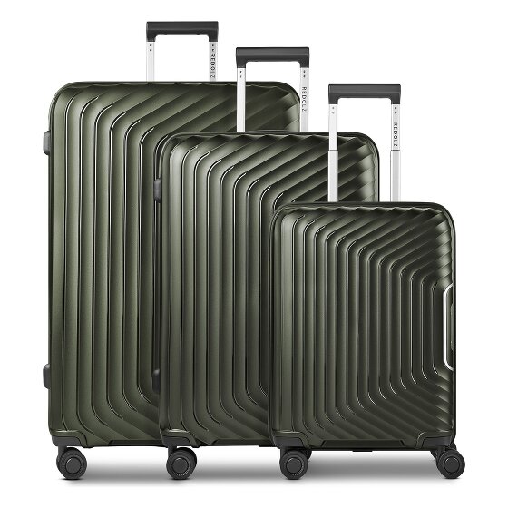 Redolz Essentials 01 4 kółka Zestaw walizek 3-części z funkcją poszerzenia