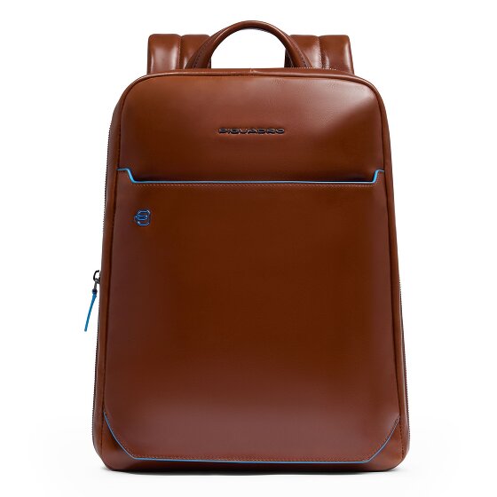 Piquadro Blue Square Plecak Ochrona RFID Skórzany 37 cm Komora na laptopa