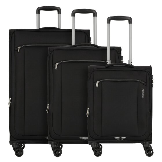 American Tourister Avantour 4 kółka Zestaw walizek 3-części z plisą rozprężną