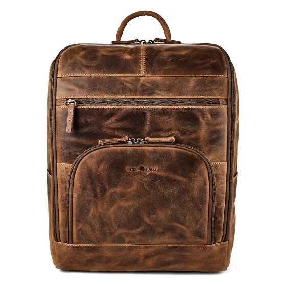 Greenburry Vintage Plecak biznesowy Skórzany 36.5 cm Komora na laptopa