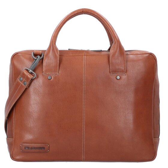 Plevier Navigator Tacan Teczka Skórzany 36 cm Komora na laptopa