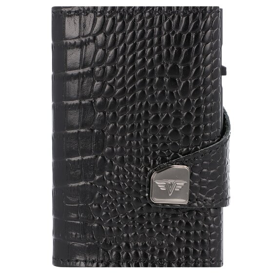 Tru Virtu Etui na karty kredytowe Click & Slide Portfel RFID Skóra 6,5 cm