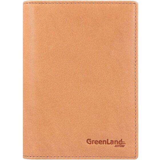 Greenland Nature Miękkie kolorowe etui na paszporty RFID Leather 12 cm