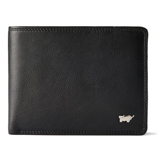 Braun Büffel Golf 3.0 Portfel Ochrona RFID Skórzany 12.5 cm